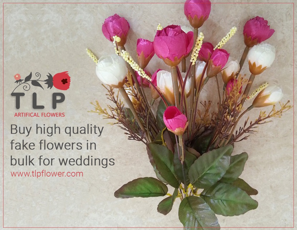 Buy high quality fake flowers in bulk for weddings